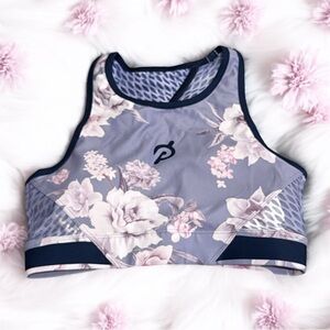 Peloton wild flower high neck sports bra women’s size small NWT